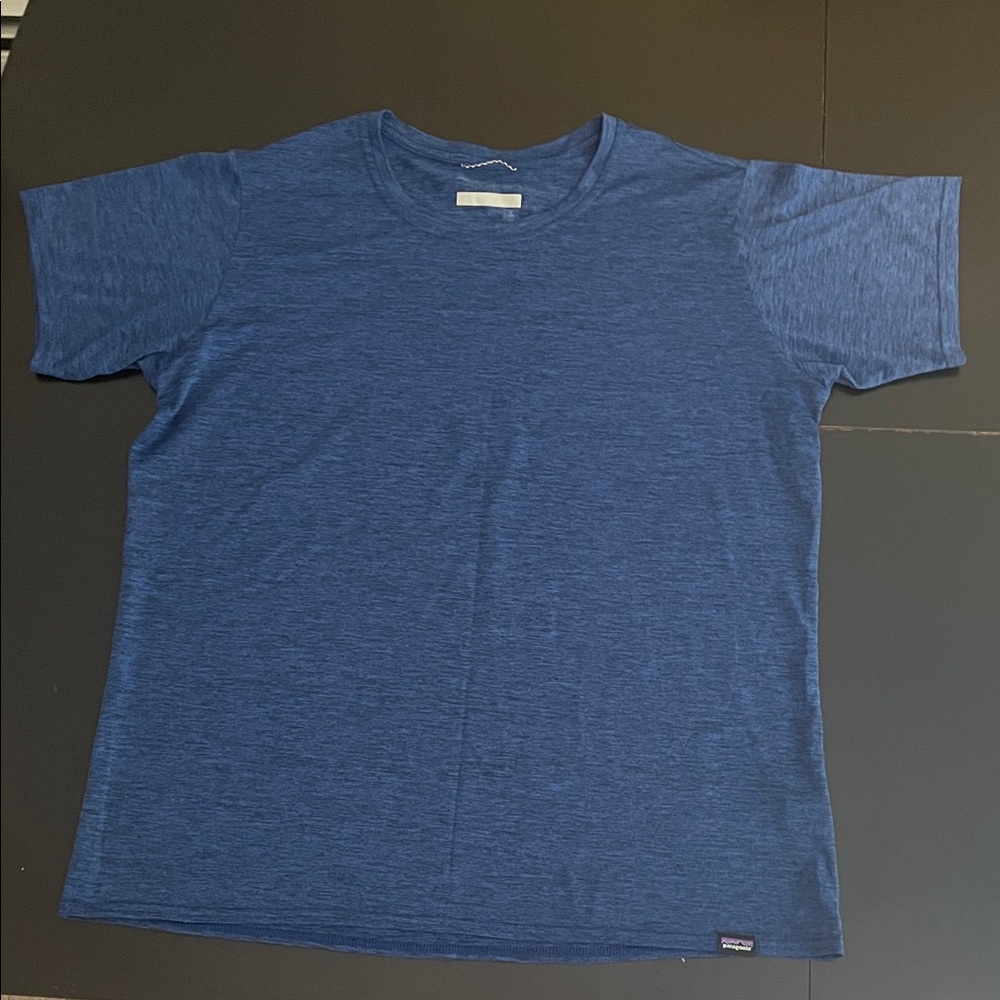Patagonia Heathered Navy Short Sleeve Tee